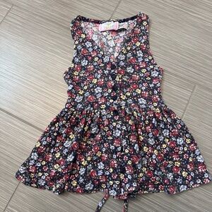 Tulip Vintage Size 4 Kids Floral Sleeveless Dress